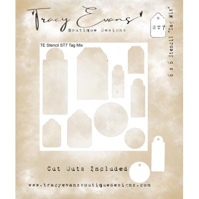 Tracy Evans Stencil - Tag Mix