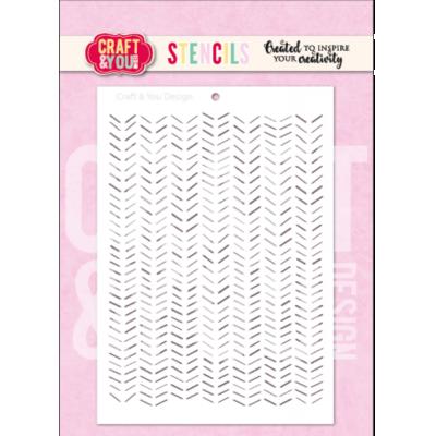 Craft & You Stencil - Chevron Pattern