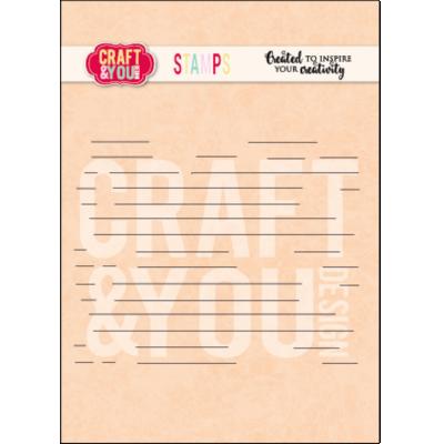 Craft & You Stempel - Lined