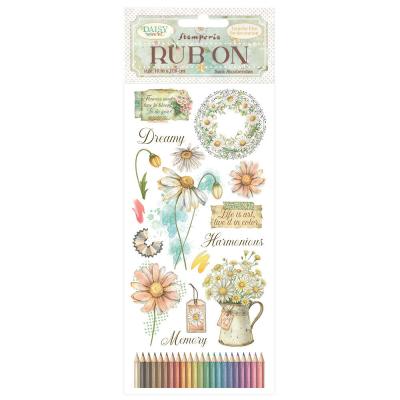 Stamperia Daisy Art Rub-On - Harmonious