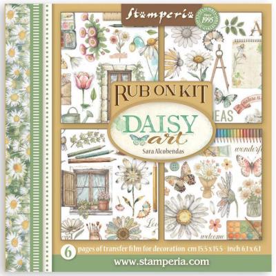 Stamperia Daisy Art Rub-On Kit