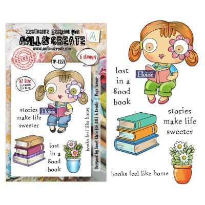 Aall and Create Stempel - Page Turner