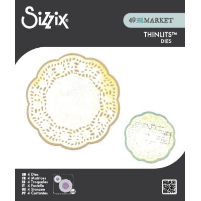 Sizzix 49 and Market Thinlits Dies - Doily Duo