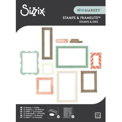 Sizzix 49 and Market Thinlits Die + Stamps - Build-A-Frame