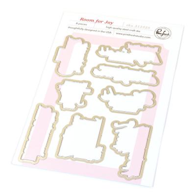 Pinkfresh Studio Homespun With Heart Die - Room For Joy