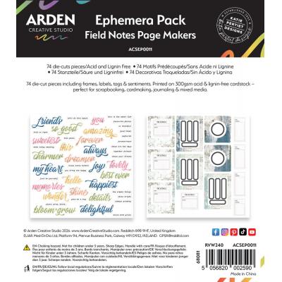 Arden Creative Studio Field Notes - Page Makers Ephemera Pack