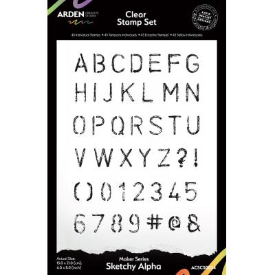 Arden Creative Studio Maker Series Stempel - Sketchy Alpha