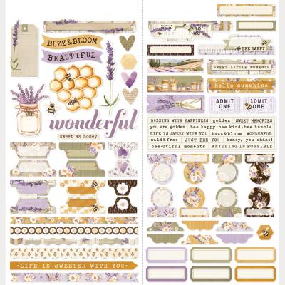 Simple Stories Simple Vintage Lavender Fields - Cardstock Stickers Basics