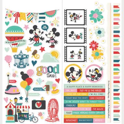 Simple Stories Say Cheese Happiest Place - Cardstock Stickers Icons