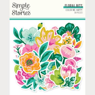 Simple Stories Color Me Happy - Floral Bits