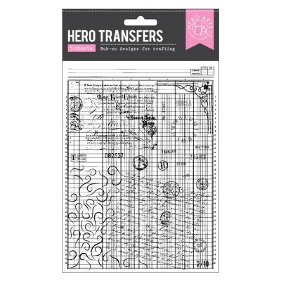 Hero Arts Spring Meadow Hero Transfers - Grids & Icons Mixed Media