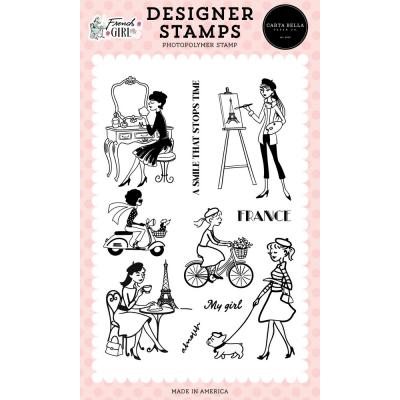 Carta Bella French Girl Stempel - My French Girl