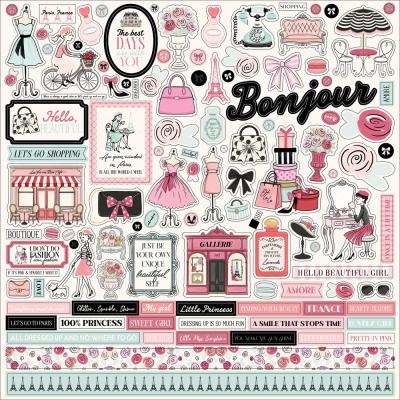 Carta Bella French Girl - Element Sticker