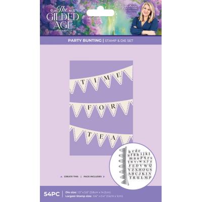 Crafter's Companion The Gilded Age Stamp & Die - Party Bunting