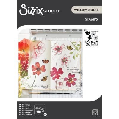 Sizzix Willow Wolfe Stempel - Wild Blooms