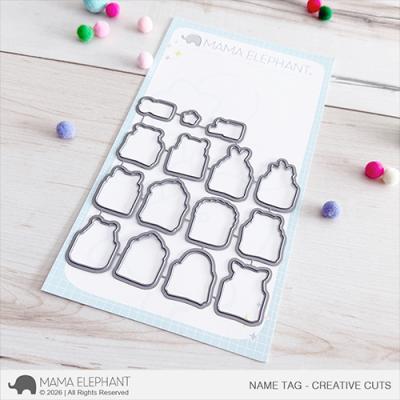 Mama Elephant Creative Cuts - Name Tag
