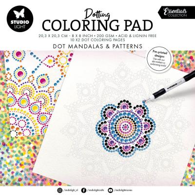 StudioLight Coloring Pad - Dot Mandalas & Patterns