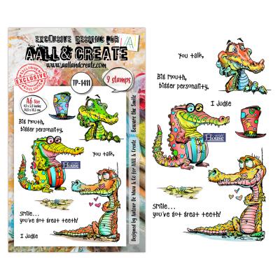 Aall and Create Pun & Paws Stempel - Beware The Smile