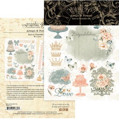 Graphic 45 Always & Forever - Rub-on Transfers