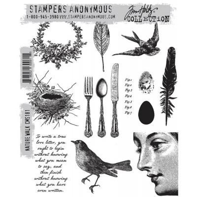 Stampers Anonymous Tim Holtz Stempel - Nature Walk