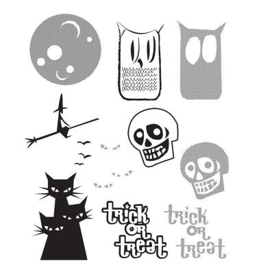 Stampers Anonymous Tim Holtz Stempel - Halftone Halloween