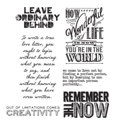 Stampers Anonymous Tim Holtz Stempel - Random Quotes