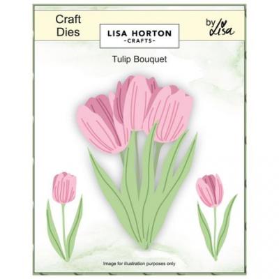 Lisa Horton Crafts Layered Florals Die Set - Tulip Bouquet