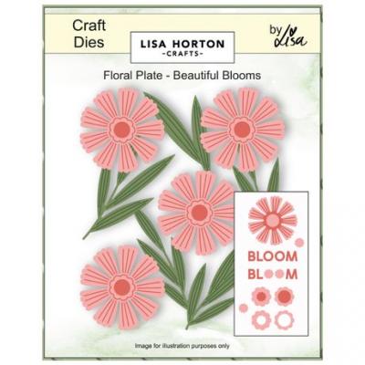 Lisa Horton Crafts Floral Plate Die Set - Beautiful Blooms