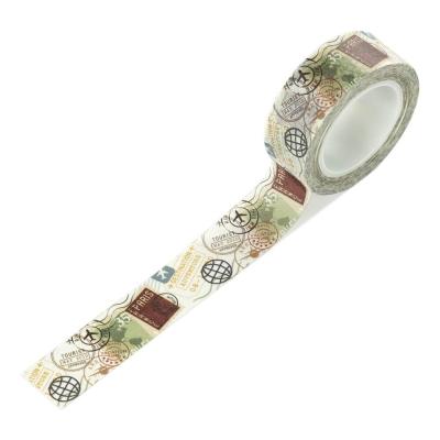 Echo Park It's Time To Travel Washi Tape - Destination Stamps