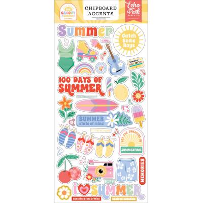 Echo Park Our Groovy Summer - Chipboard Accents