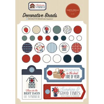 Carta Bella Americana Summer - Decorative Brads