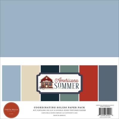 Carta Bella Americana Summer - Coordinating Solids