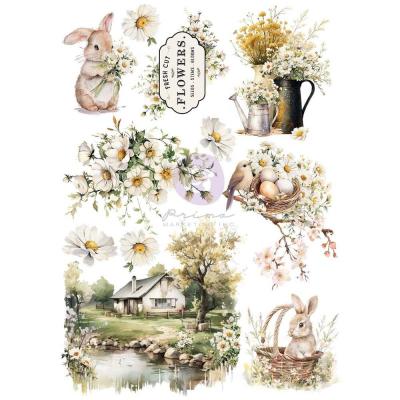 Prima Marketing Among The Wildflowers - Transfer Sheet