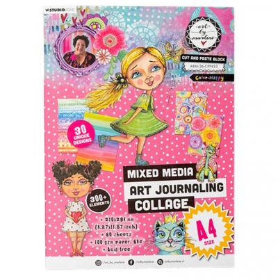 StudioLight Art By Marlene Cut and Paste Block - Color-Happy