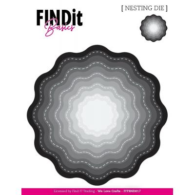 Find It Nesting Dies - Stitched Wavy Bloom