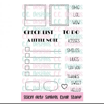 C.C. Designs Stempel - Sticky Notes Sayings