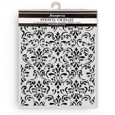 Stamperia Gardens of Time Stencil - Wallpaper