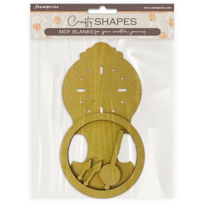 Stamperia Gardens of Time MDF Crafty Shapes Blank - Pendulum Clock