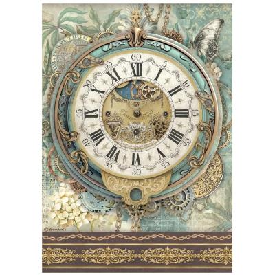 tamperia Gardens of Time Rice Paper - Big Clock