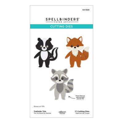 Spellbinders Summer Camp Camp Etched Dies - Trailside Trio