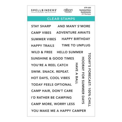 Spellbinders Summer Camp Stempel - Summertime Sentiments
