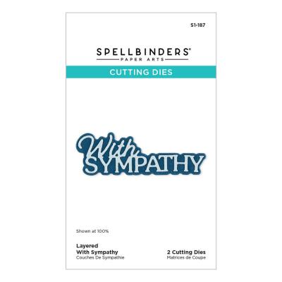 Spellbinders Essentially Yours Sentiments Etched Dies - Layered With Sympathy