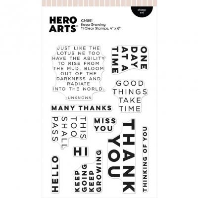 Hero Arts Tranquil Garden Stempel - Keep Growing