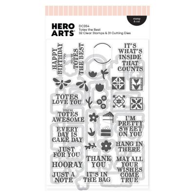 Hero Arts Tote-ally Awesome Stamp + Dies - Totes the Best