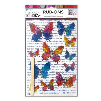 Ranger Dina Wakley MEdia Rub-Ons Flutters