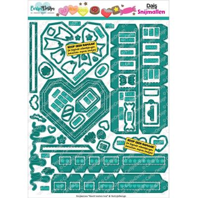 CarlijnDesign Dies - Heart Bonbon Box