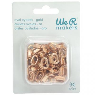 We R Makers Crop-A-Dile Oval Eyelets - Gold