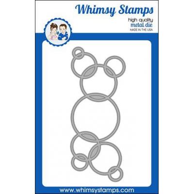Whimsy Stamps Cutting Dies - Slimline Connected Bubbles