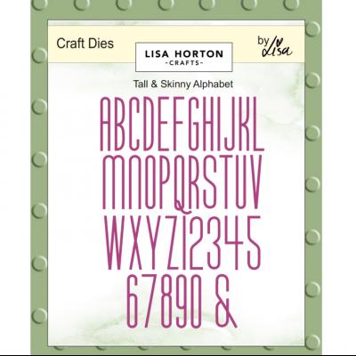 Lisa Horton Crafts Craft Dies  - Tall & Skinny Alphabet And Numbers