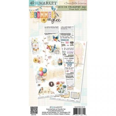 49 and Market Glimmer And Glee - Rub-On Transfers
